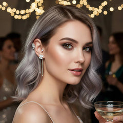 FringeZirPro™ Elegantní třásňové náušnice se zirkony