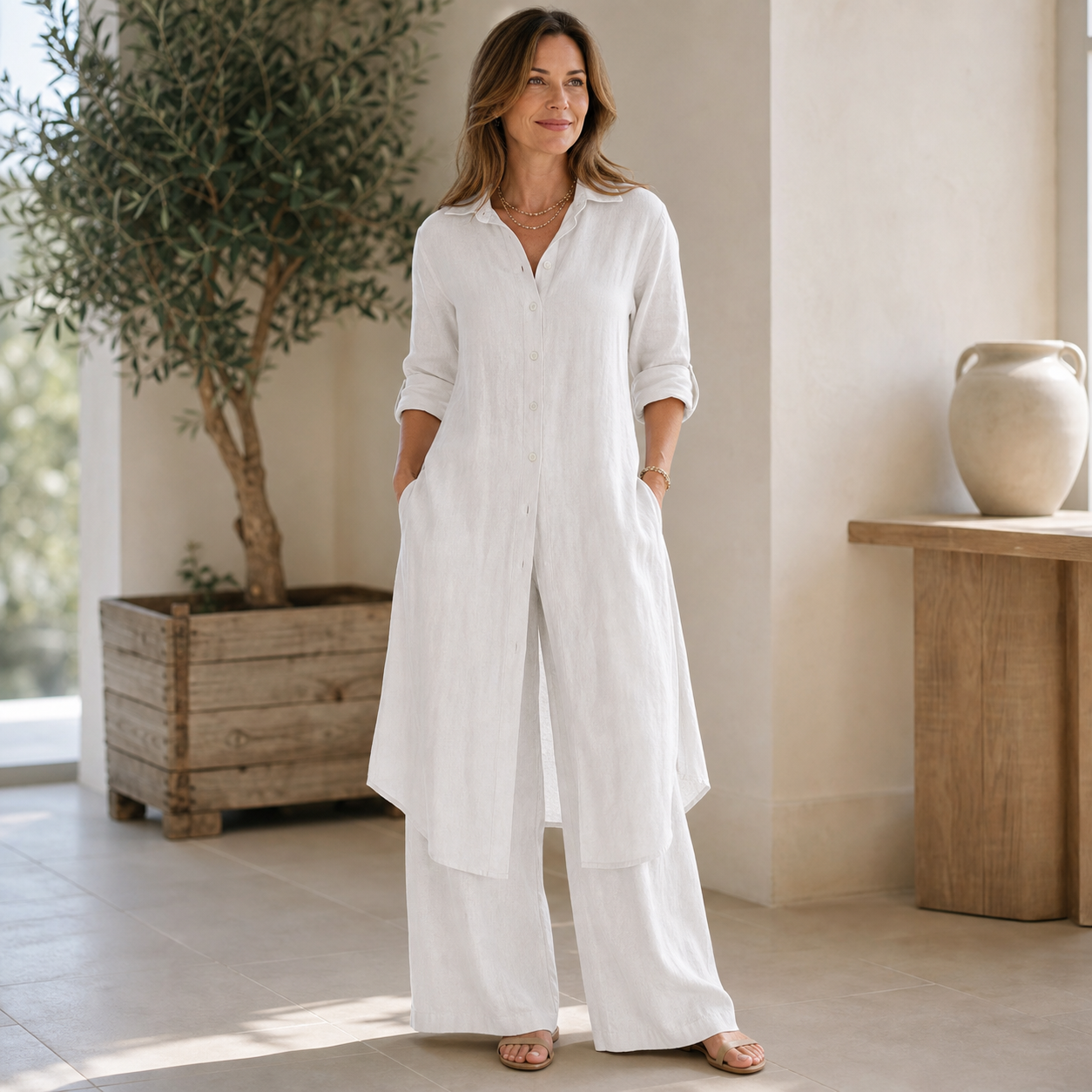 Gabriella Vacchetta™ Koordinovaný dvoudílný set pro bezstarostnou eleganci