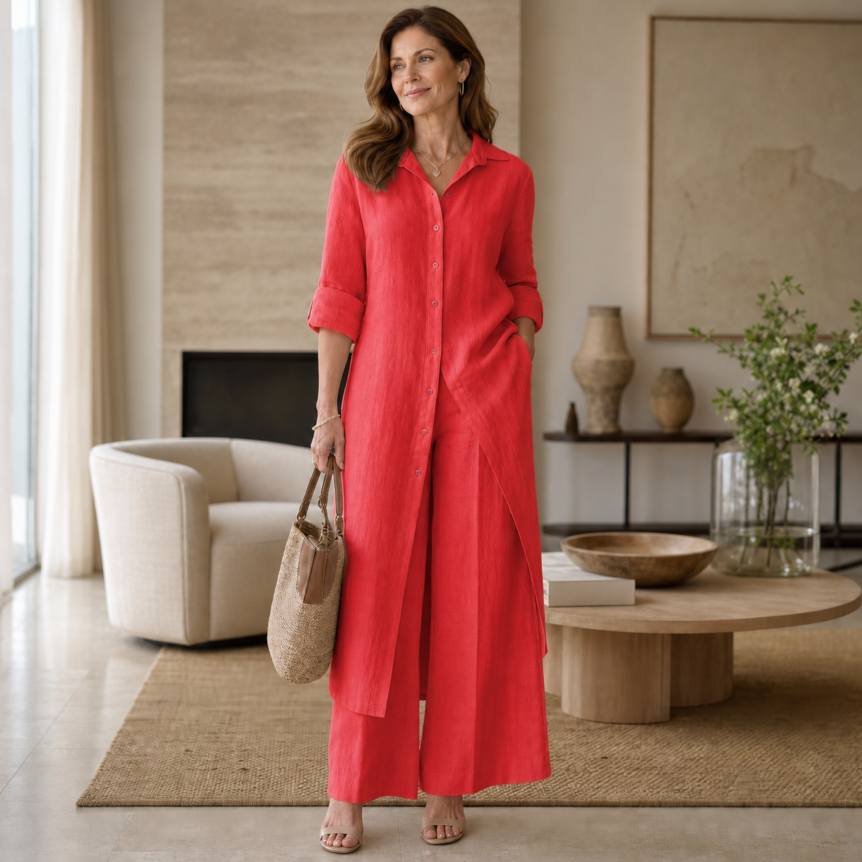 Gabriella Vacchetta™ Koordinovaný dvoudílný set pro bezstarostnou eleganci