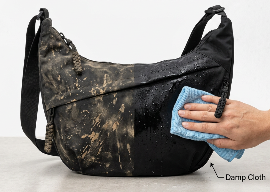 CompactCarry Pro™ minimalistická nylonová taška přes rameno