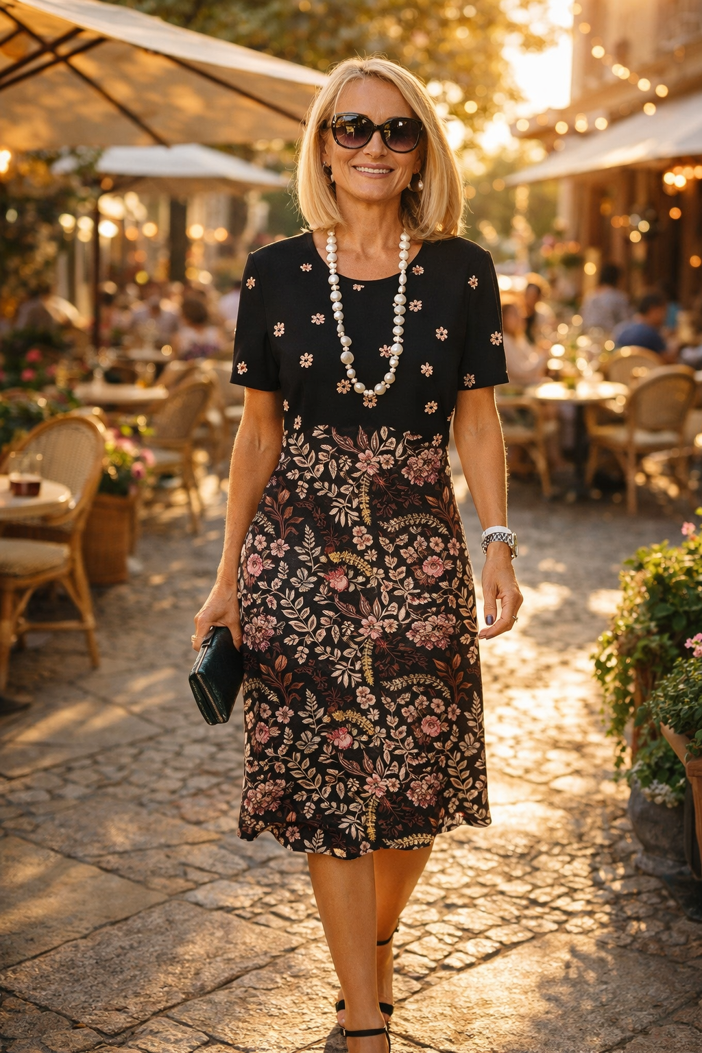 Gina Cappellari™ Volné plisované šaty s barevnými bloky