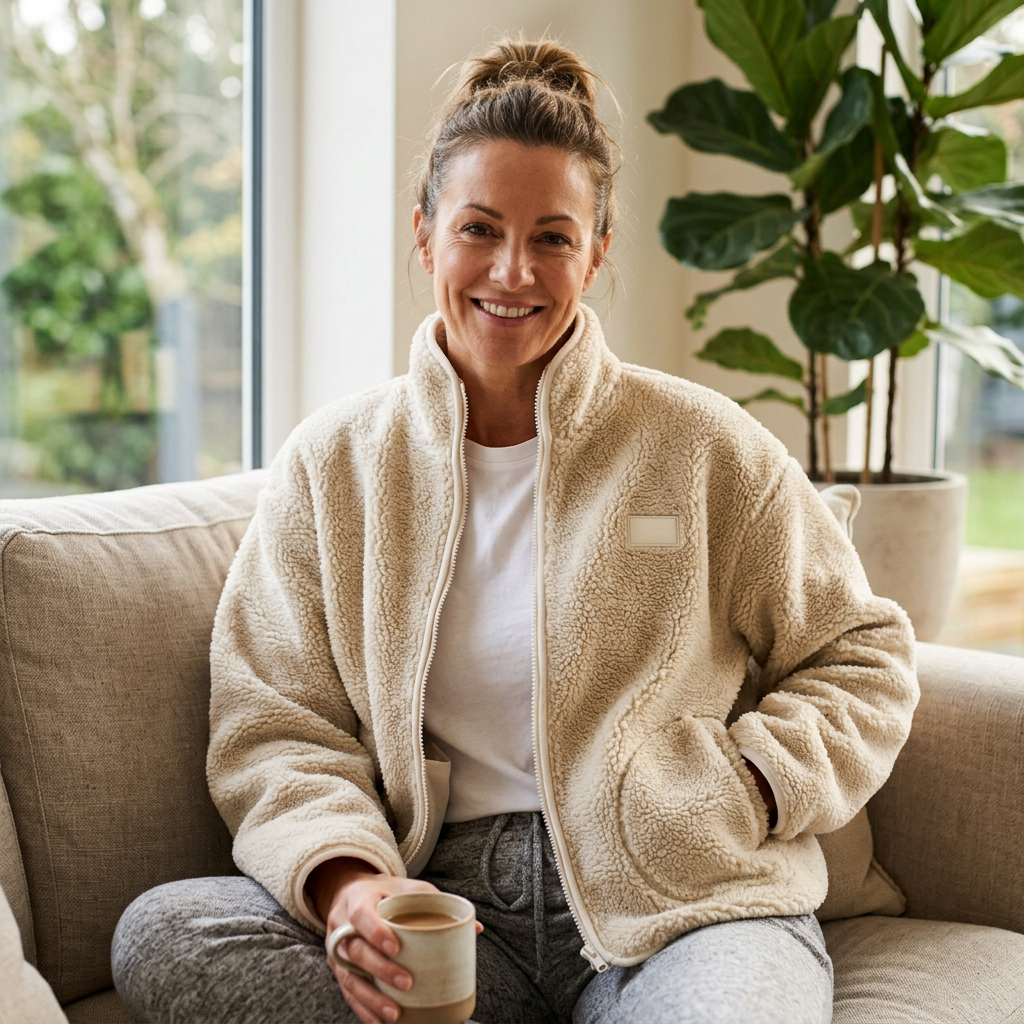 Giuditta Bogliolo™ Plyšová bunda pro každodenní pohodlí