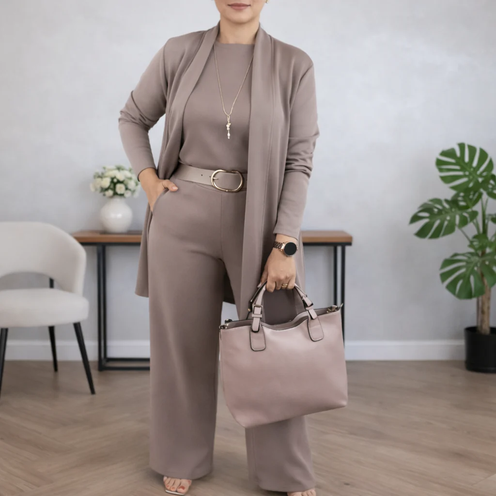 Giulia Carrozzi™ Elegantní 3dílná souprava s kardiganem
