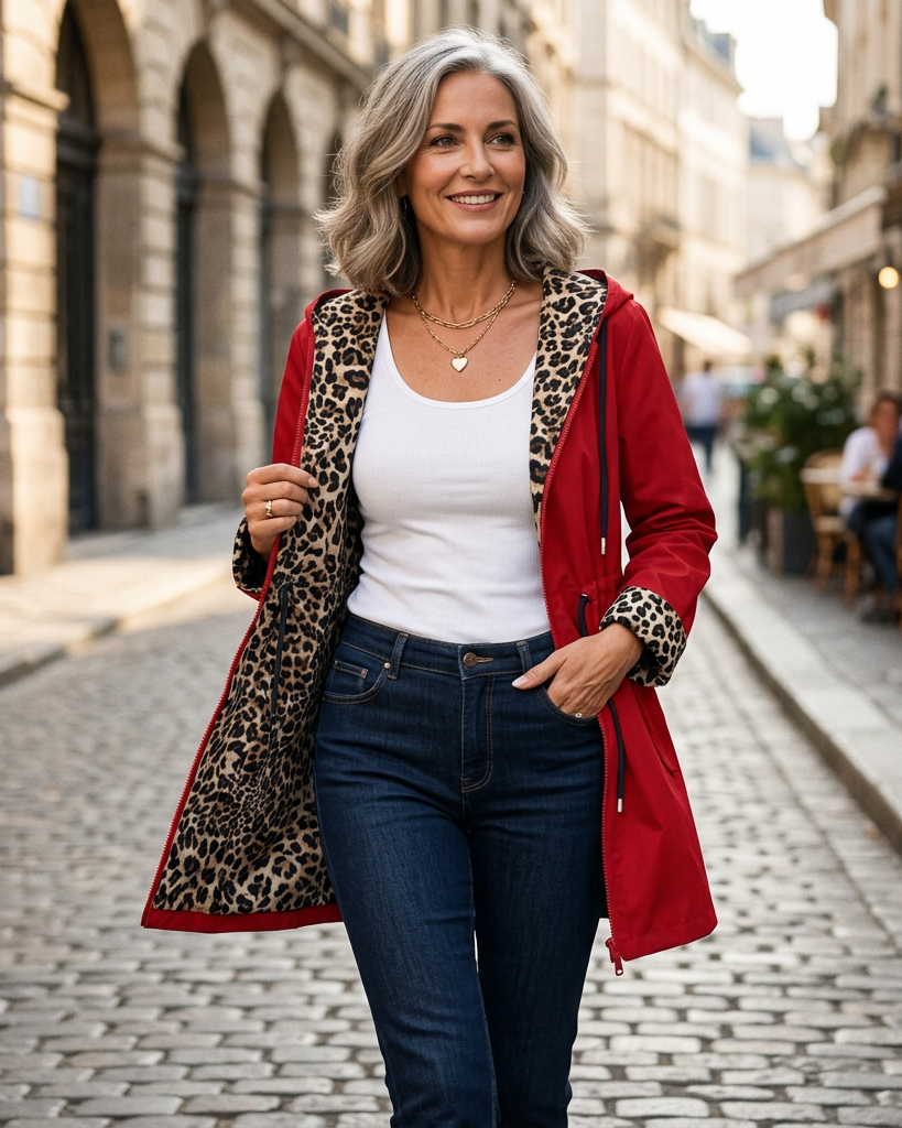 Giuseppa Bonfanti™ Oboustranná bunda s kapucí pro bezstarostný styl