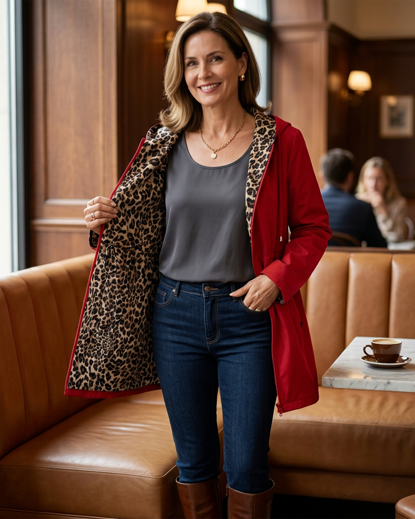 Giuseppa Bonfanti™ Oboustranná bunda s kapucí pro bezstarostný styl