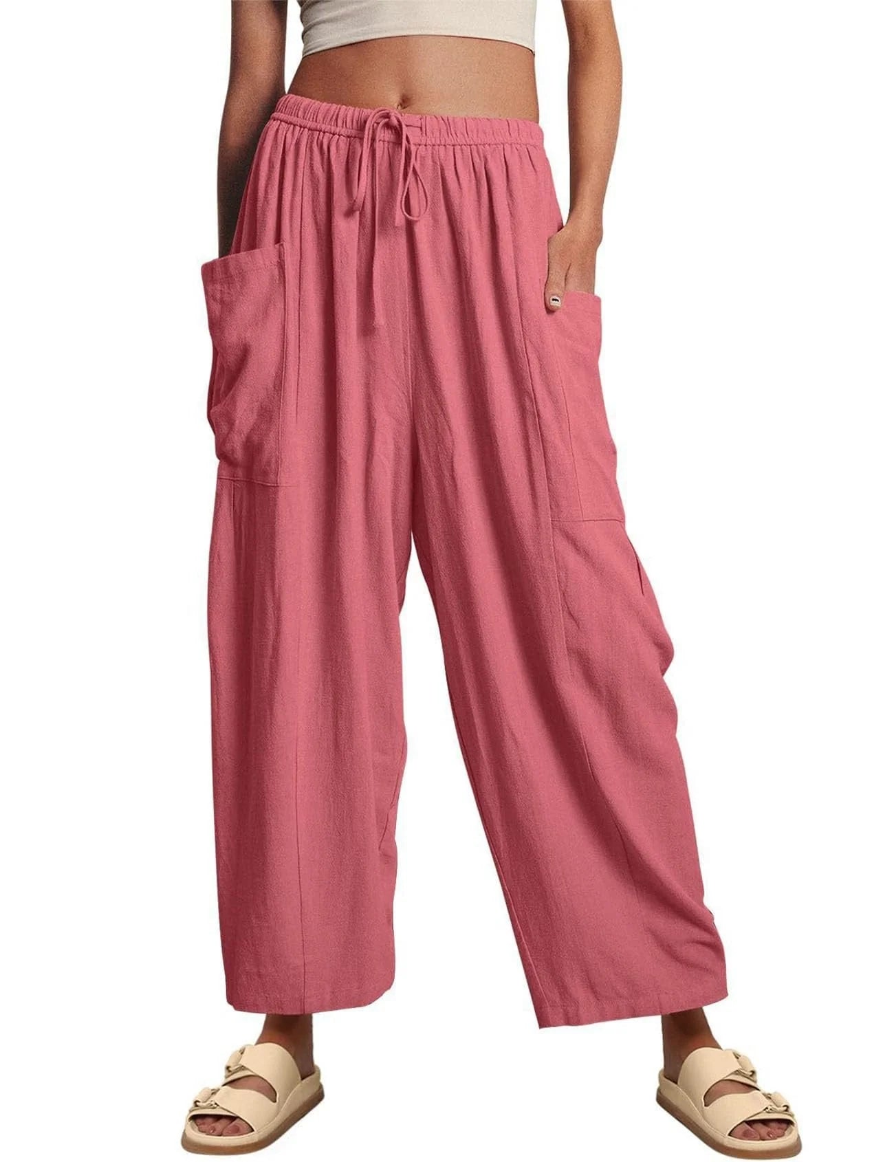 Giuseppina Mancini Breathable Wide Leg Linen Pants - gallery view 14