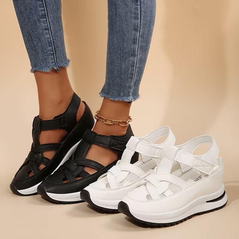 GlideSole Pro™ Pohodlné sandály na klínku