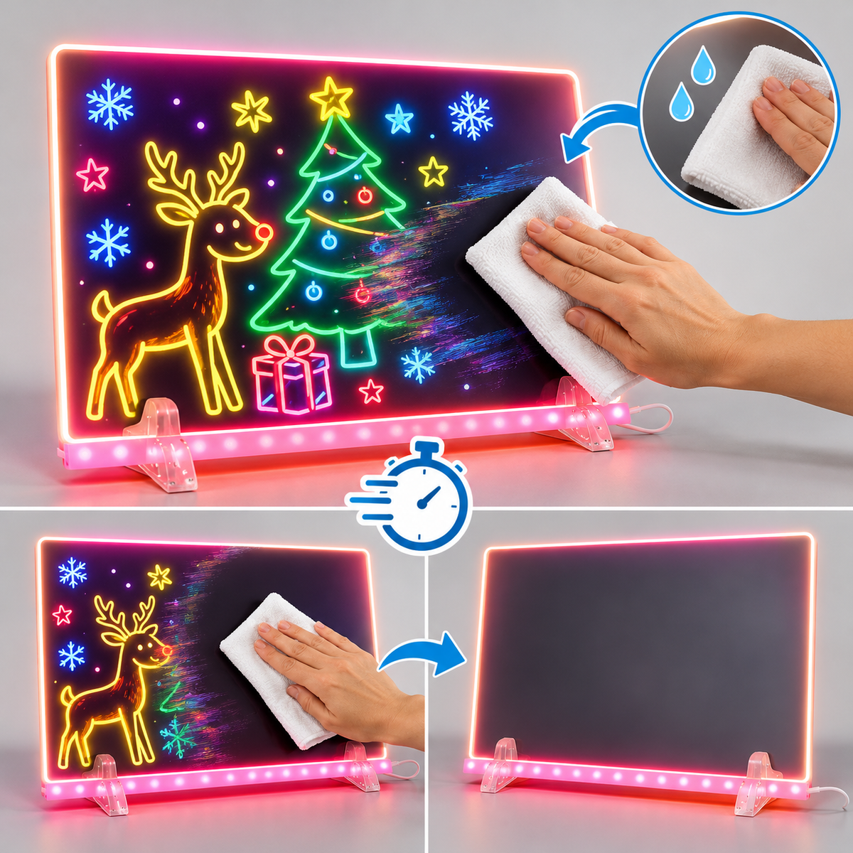 Glowvix™ Svítící kreslící tabule pro zábavu bez obrazovky