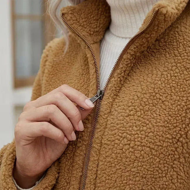Gregoria Caputo™ Texturovaná bunda na zip pro bezstarostný každodenní styl