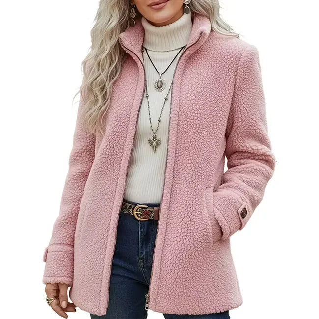 Gregoria Caputo™ Texturovaná bunda na zip pro bezstarostný každodenní styl