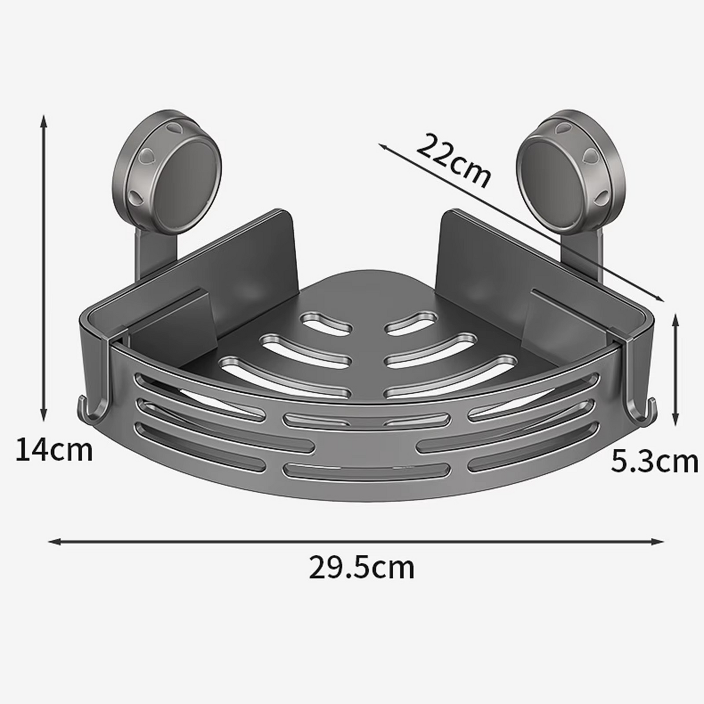 CornerHold™ Minimalistická rohová polička bez vrtání