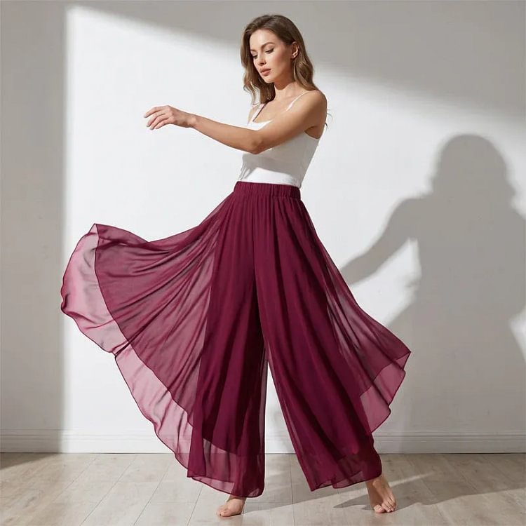Ilda Brentani™ Elegantní kalhoty se širokými nohavicemi na večery