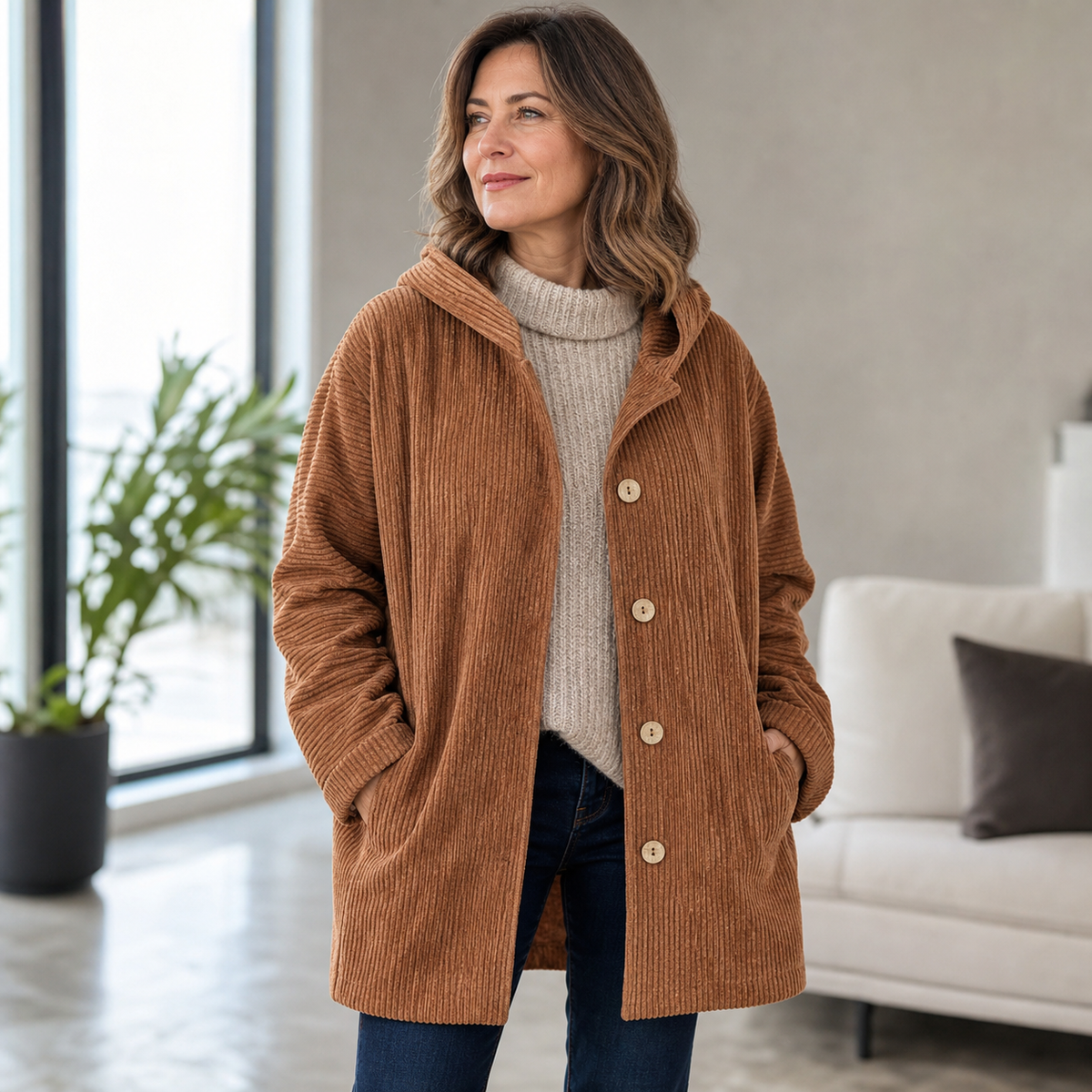 Iride Navarra™ Útulný přechodový kabát pro bezstarostný styl