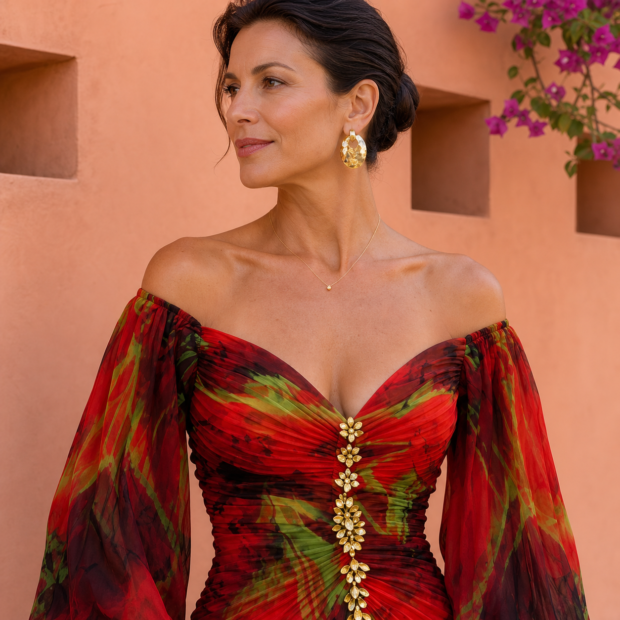 Lara Ambrosino™ Elegantní maxi šaty pro bezstarostnou eleganci