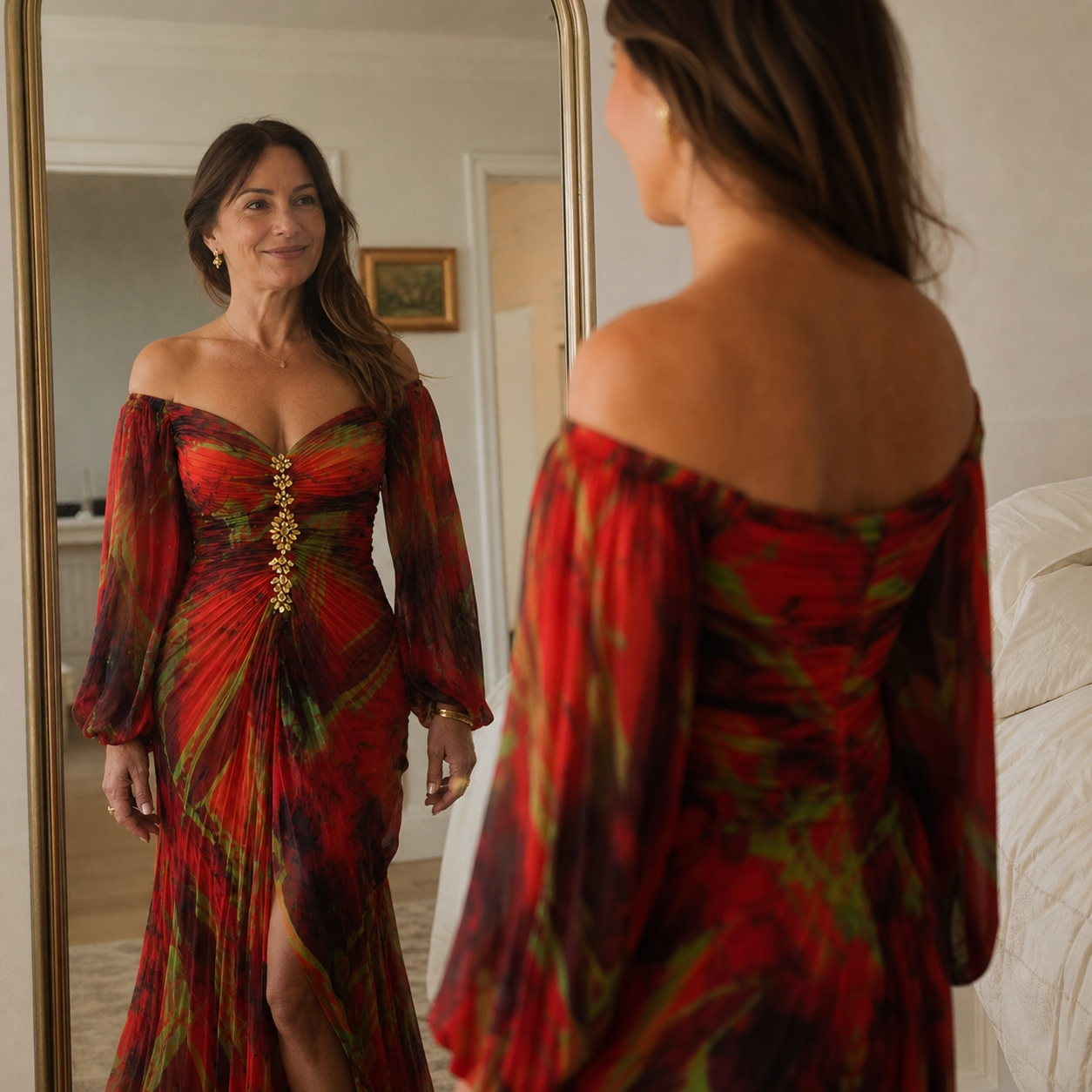 Lara Ambrosino™ Elegantní maxi šaty pro bezstarostnou eleganci