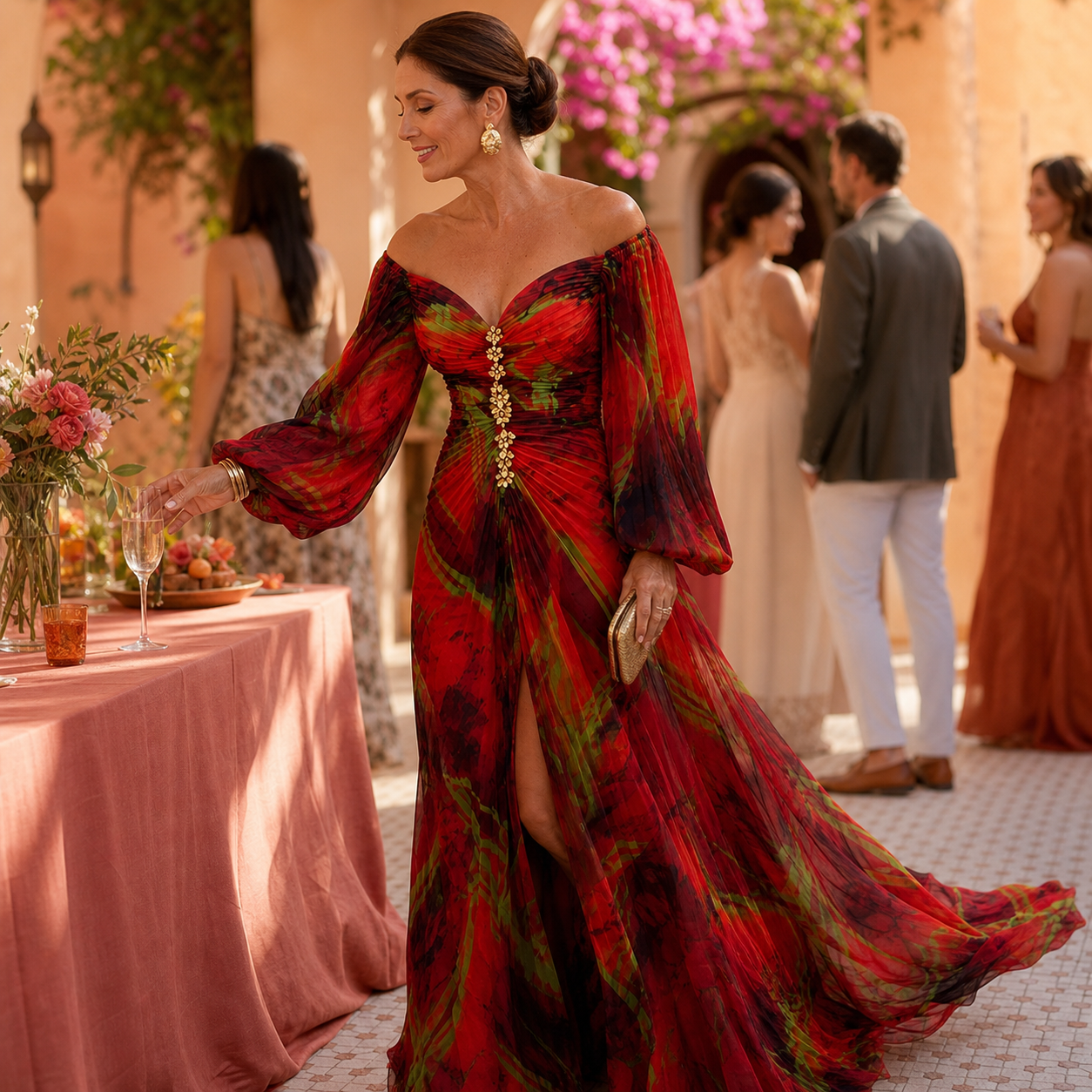 Lara Ambrosino™ Elegantní maxi šaty pro bezstarostnou eleganci