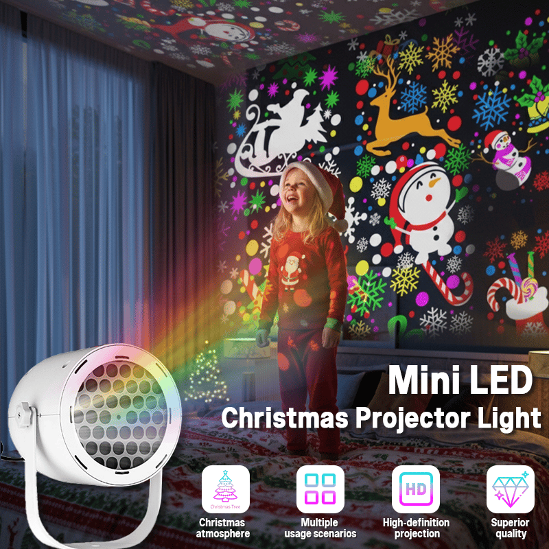Lumelle Mini LED Christmas Projector Lamp - main product view of the mini LED projector