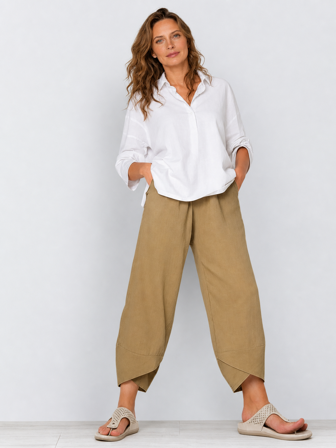 Miriam Corleone™ Volné kalhoty s kapsami pro nenáročný styl