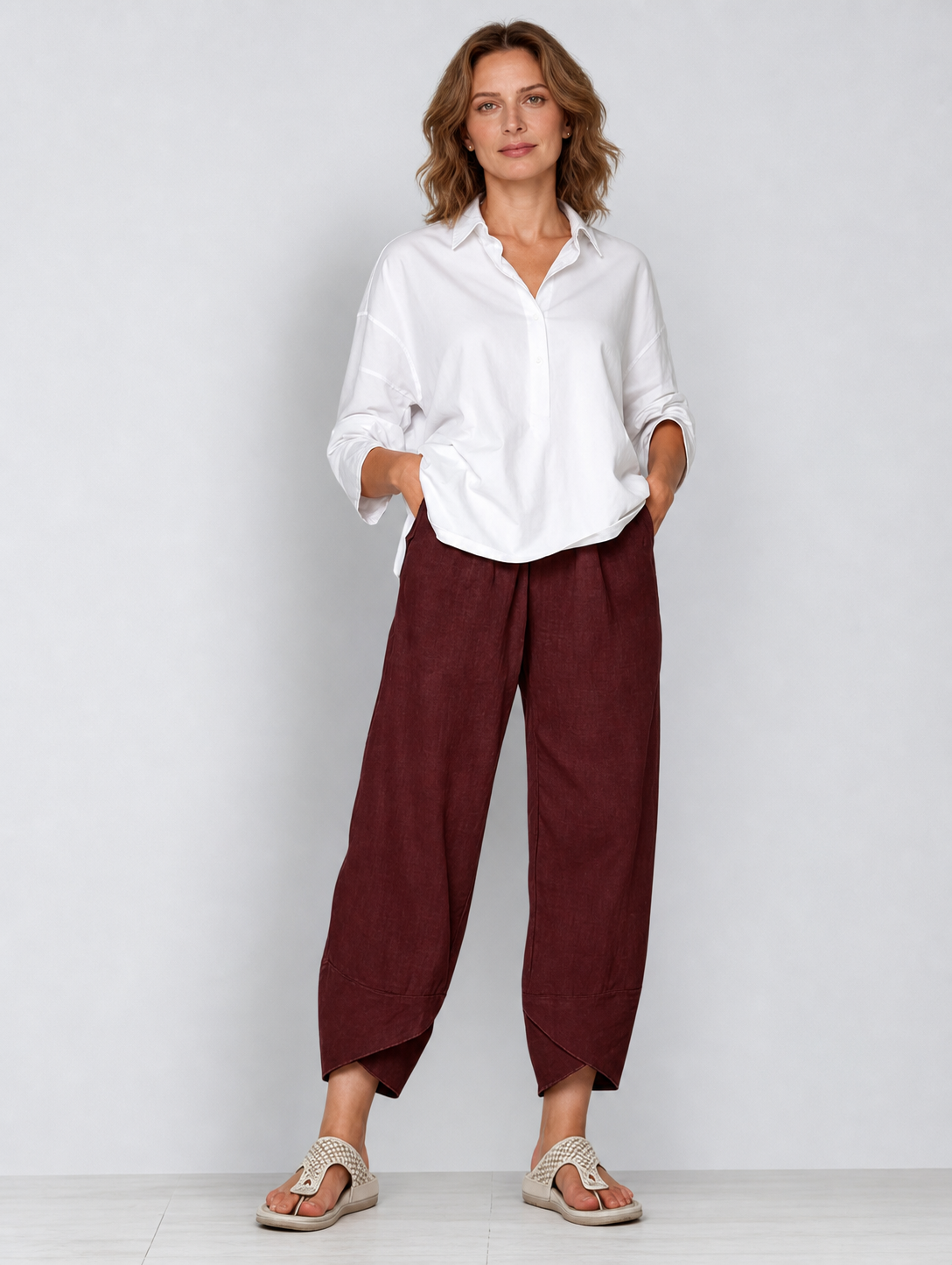 Miriam Corleone™ Volné kalhoty s kapsami pro nenáročný styl