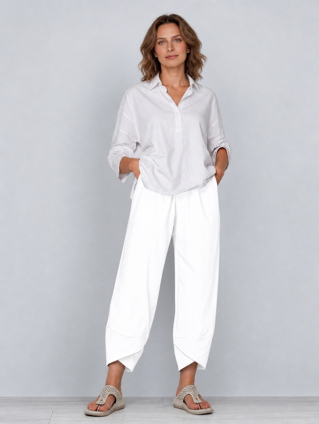 Miriam Corleone™ Volné kalhoty s kapsami pro nenáročný styl