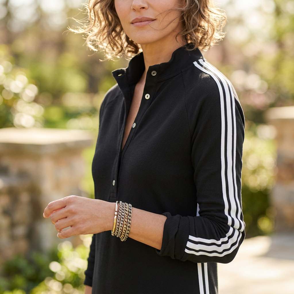 Mirta Visconti™ elegantní maxi šaty s dlouhým rukávem
