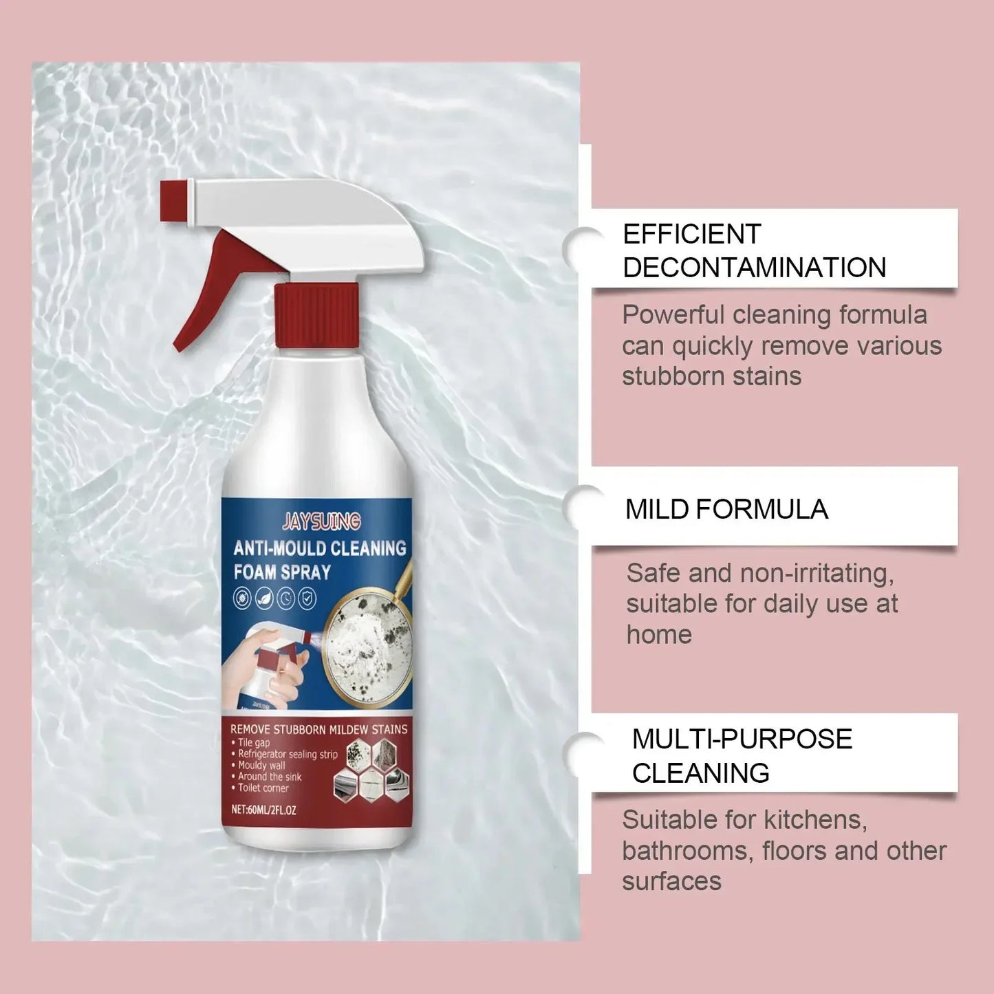 MoldGuard Pro+™ Čisticí pěnový sprej pro snadnou kontrolu plísní