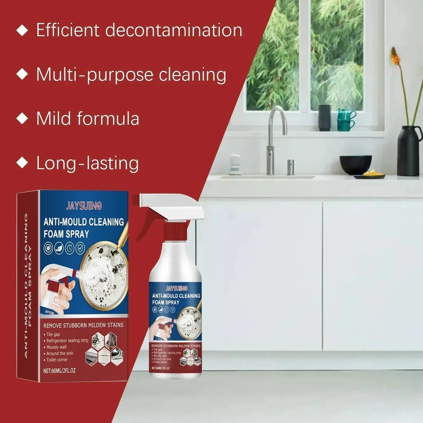 MoldGuard Pro+™ Čisticí pěnový sprej pro snadnou kontrolu plísní