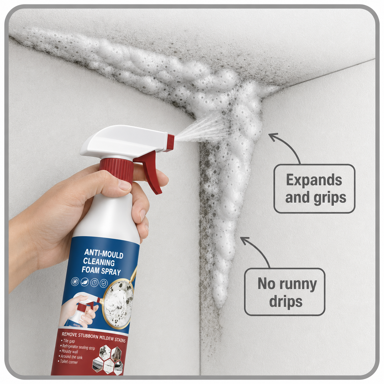 MoldGuard Pro+™ Čisticí pěnový sprej pro snadnou kontrolu plísní