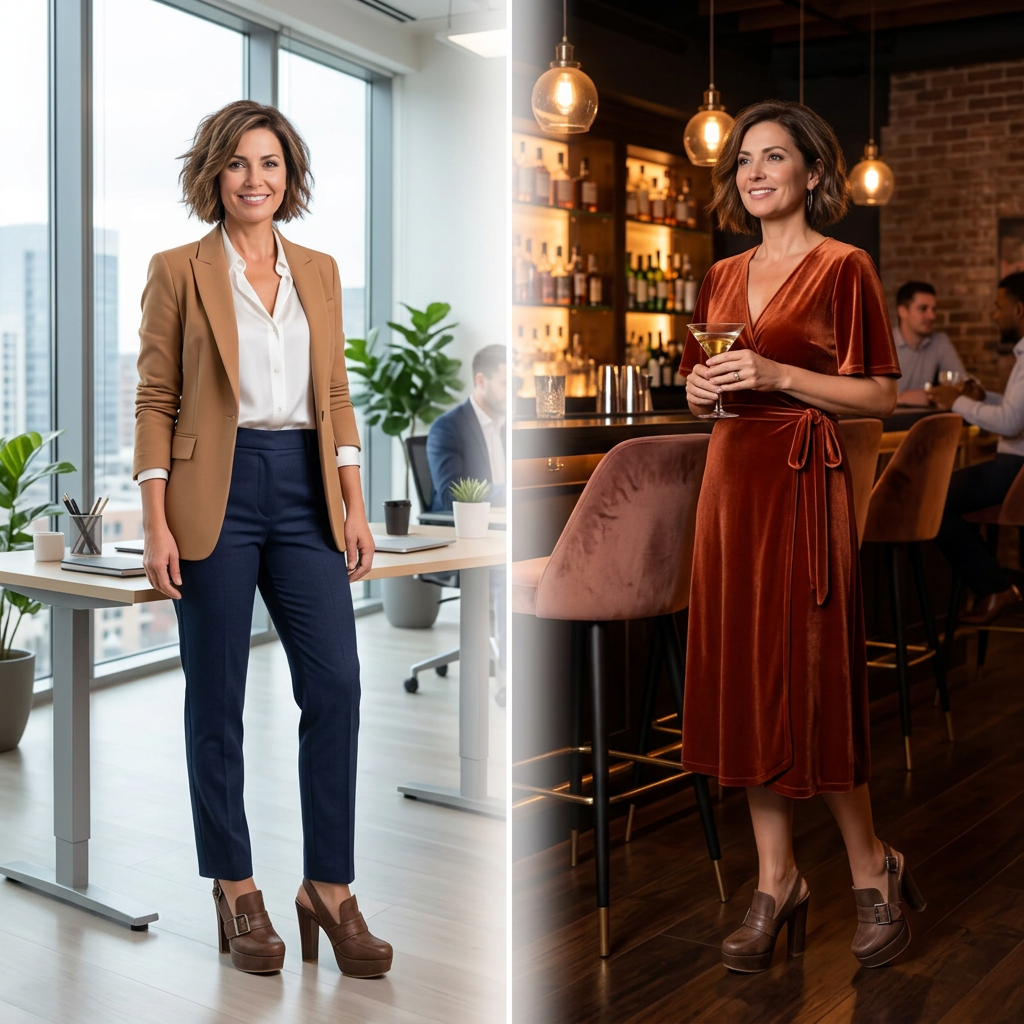 Nadia Angelini™ Polstrované platformové podpatky pro celodenní pohodlí