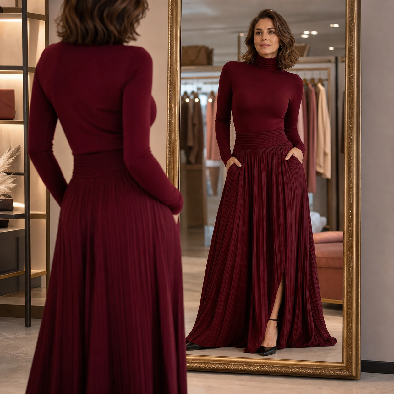 Natalia Berardi™ Elegantní maxi sukně s vysokým pasem na každou příležitost