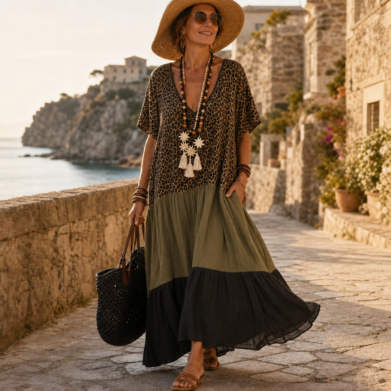 Natalia Severi™ Prodyšné dovolenkové šaty pro bezstarostný styl