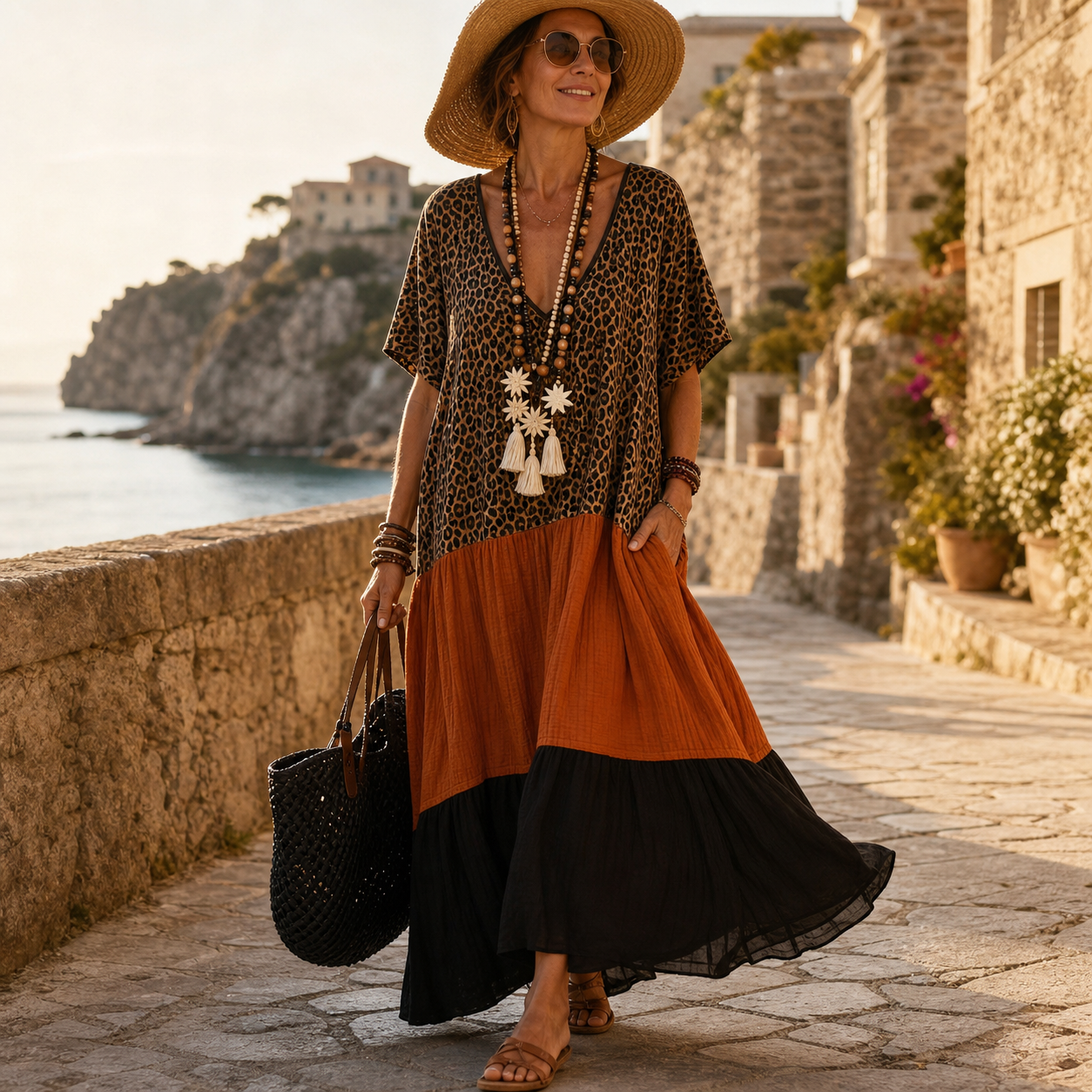 Natalia Severi™ Prodyšné dovolenkové šaty pro bezstarostný styl