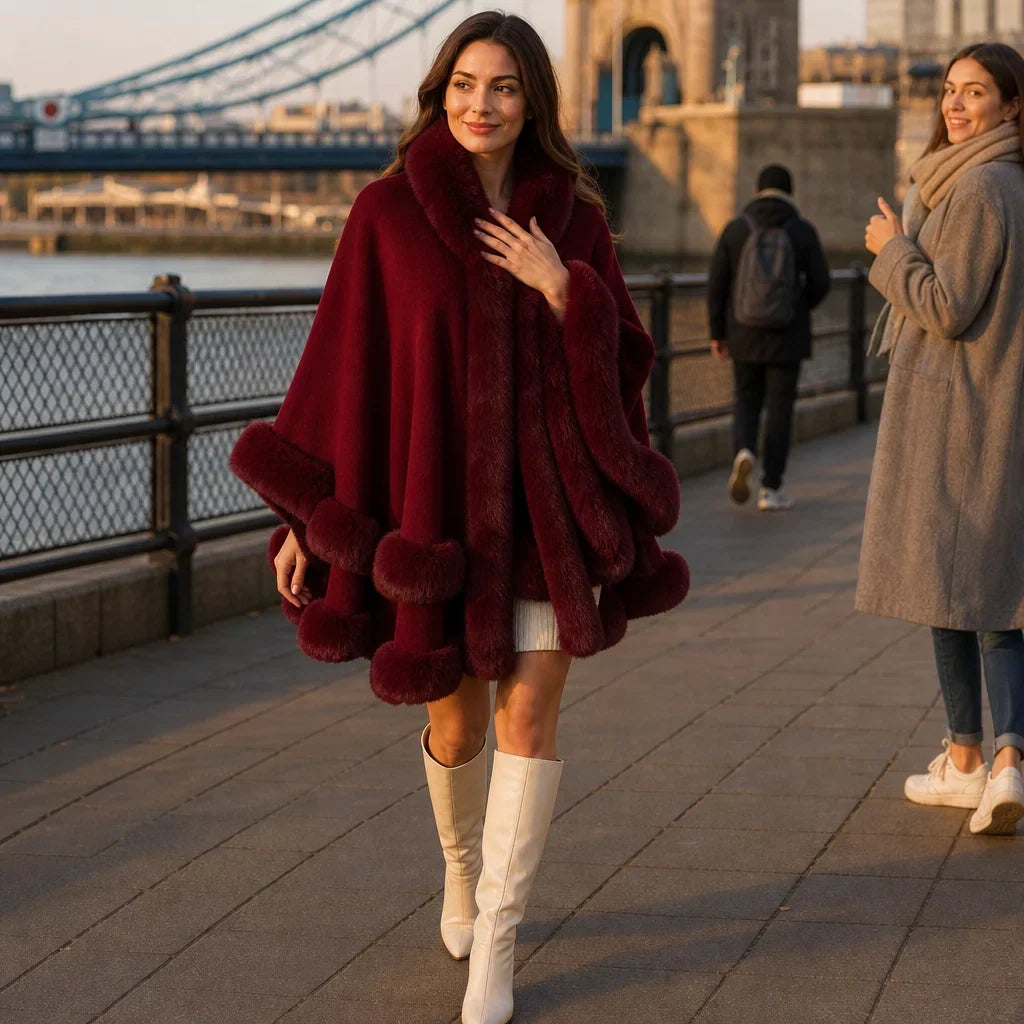 Neve Bonini™ Hřejivý kabát s kapucí v elegantním stylu
