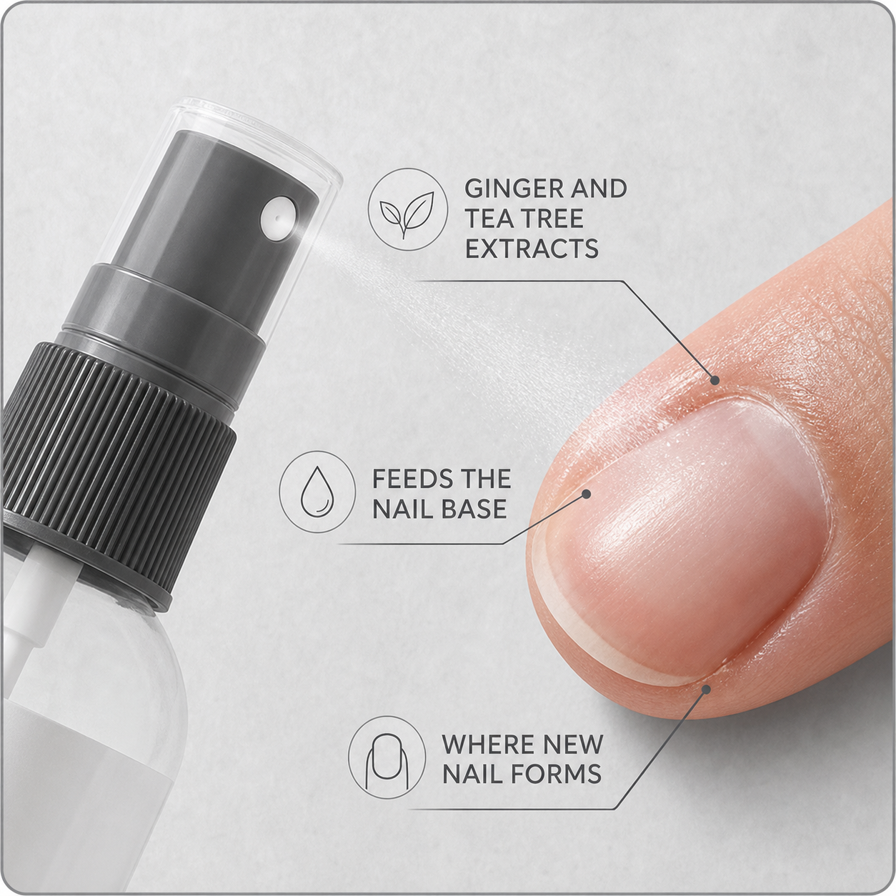 NourishNails™ Výživná péče pro opravu nehtů pro hladké a zdravé nehty