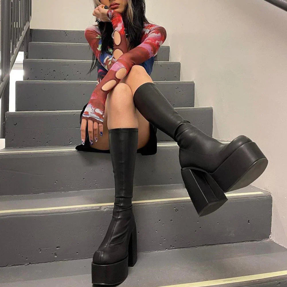 Olga Penna™ Prodyšné midi šaty pro bezstarostný každodenní styl