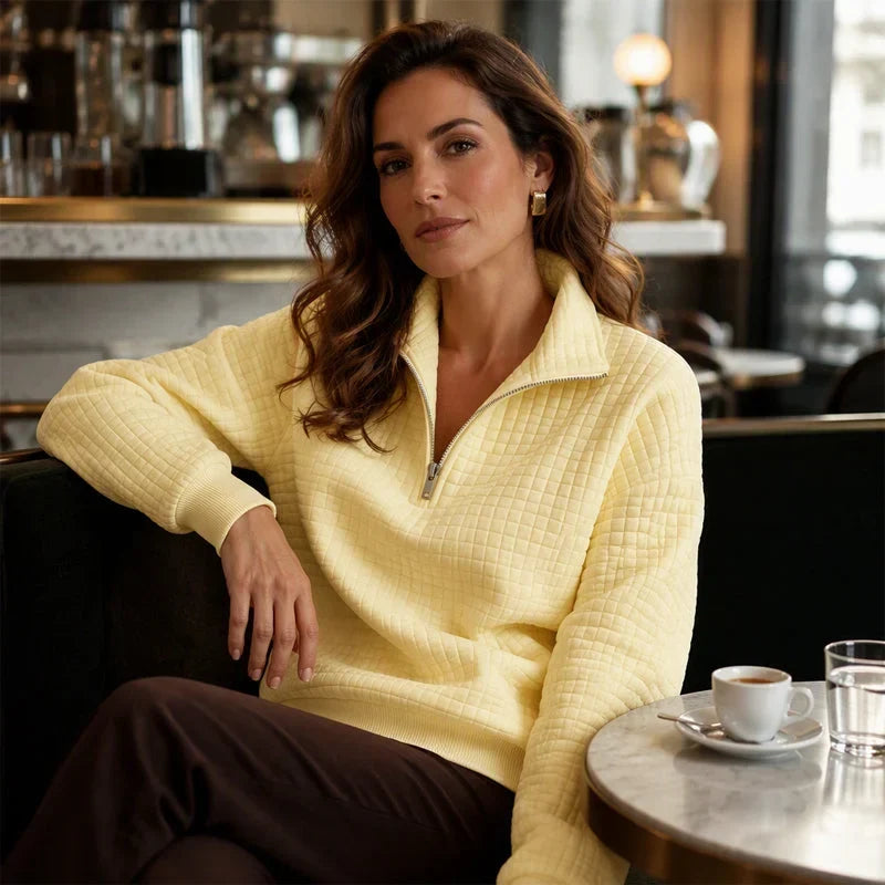 Olga Ventura™ Útulný kostkovaný svetr pro bezstarostný styl