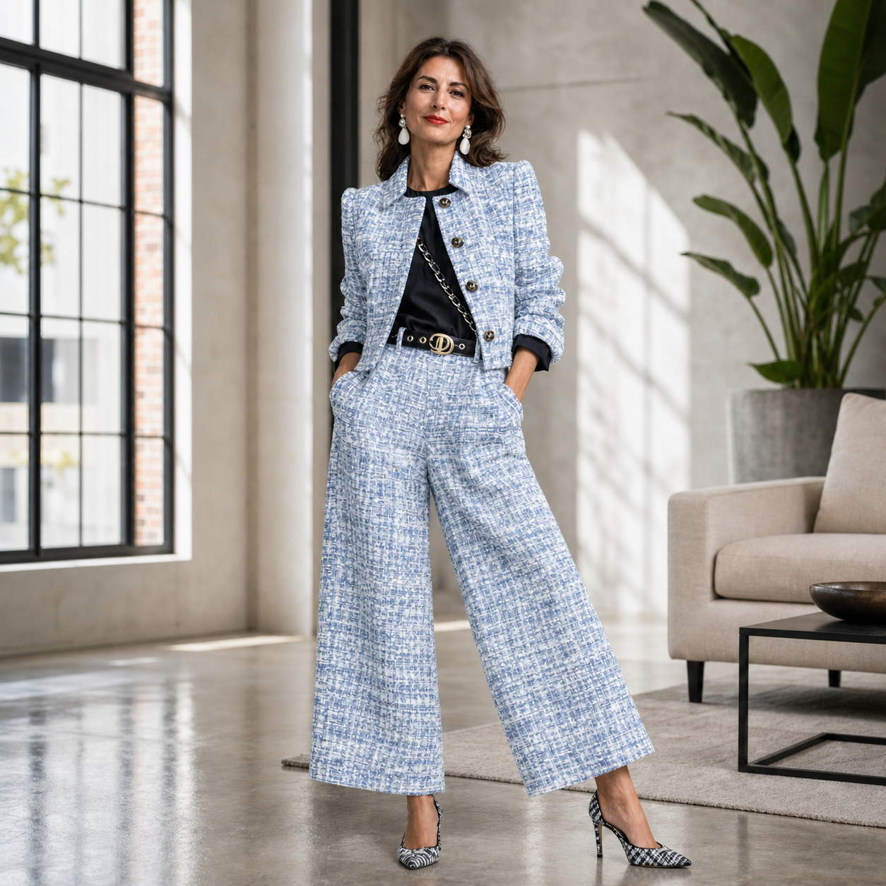 Paola Antinori™ Elegantní sako a kalhoty pro bezstarostný styl