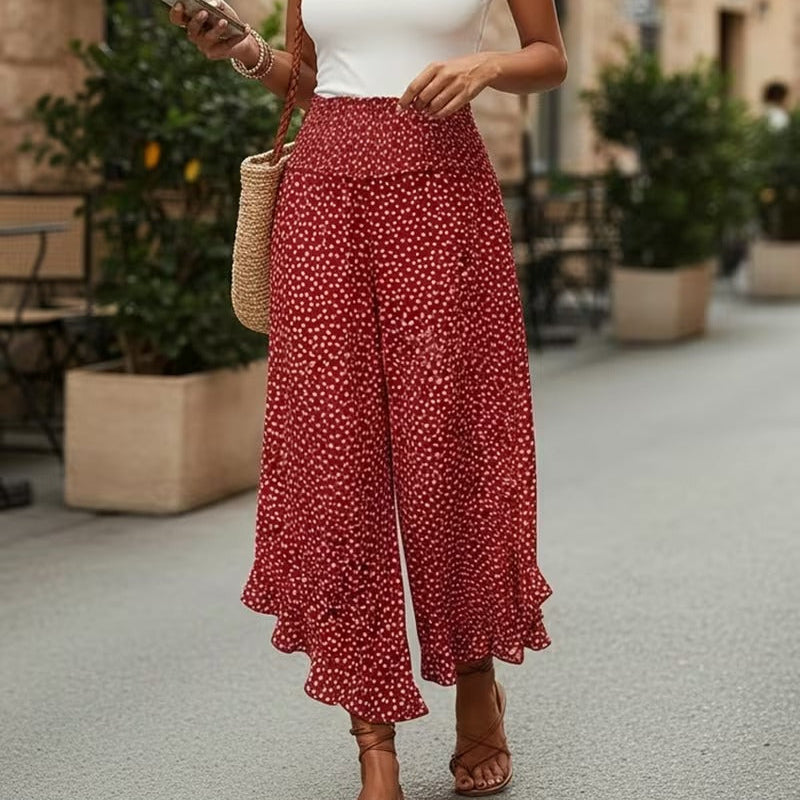 Paola Serra™ Elegantní kalhoty se širokými nohavicemi pro každodenní sebejistotu