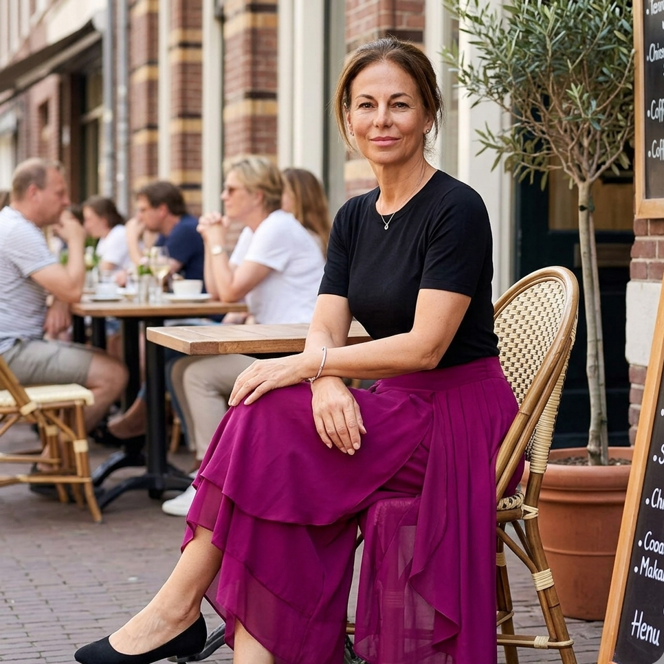 Patrizia Curci™ Šifonové kalhoty s vysokým pasem pro bezstarostnou eleganci