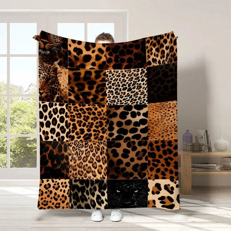 Plushara™ Měkká leopardí deka pro stylový komfort