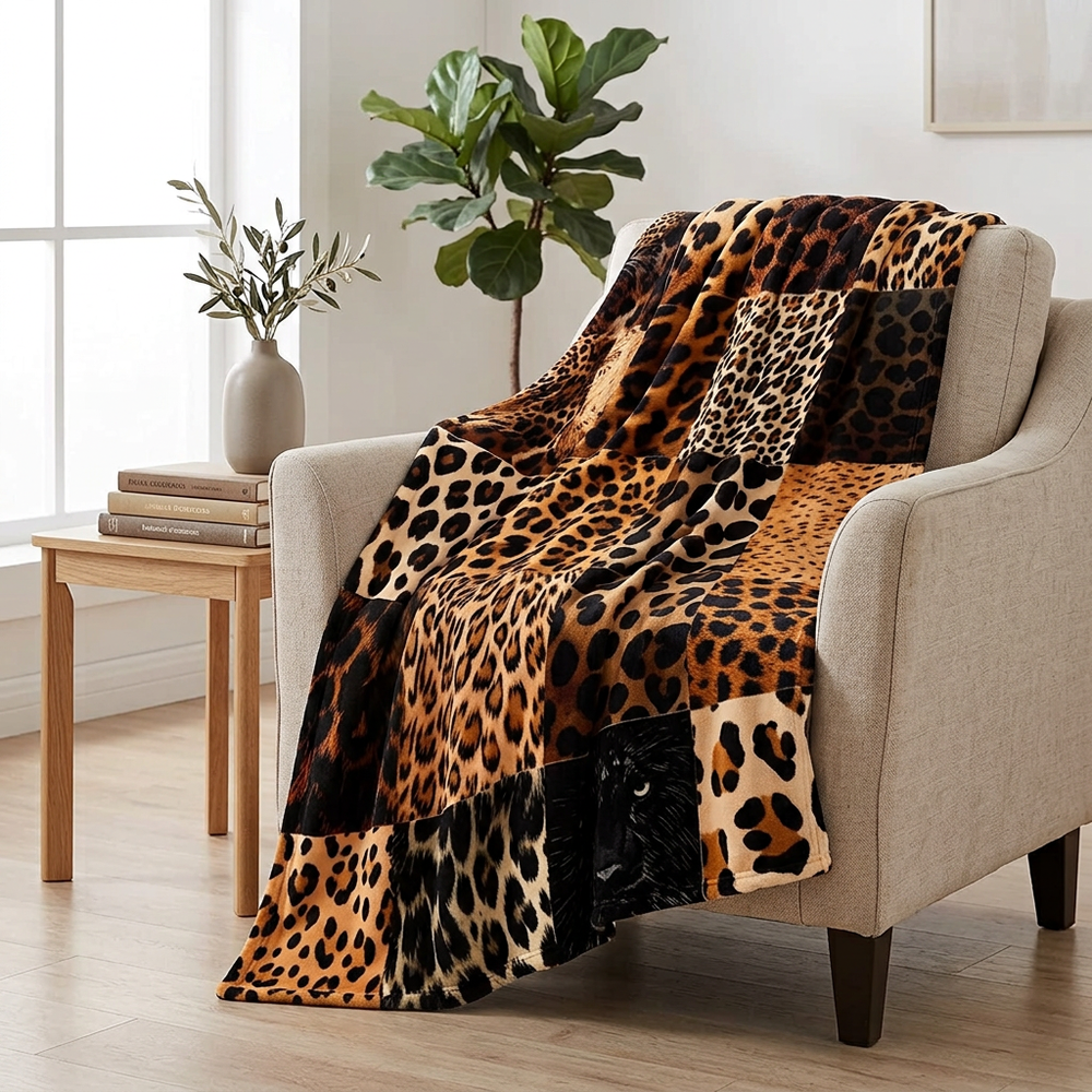 Plushara™ Měkká leopardí deka pro stylový komfort