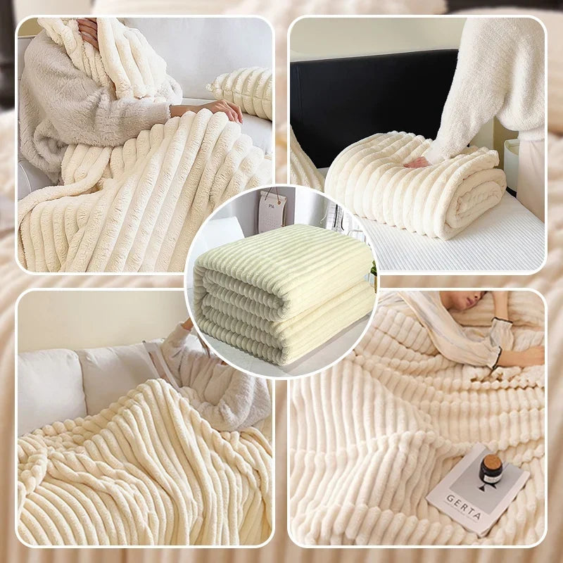 Plushella™ Plyšová deka s králíčkem pro útulné večery