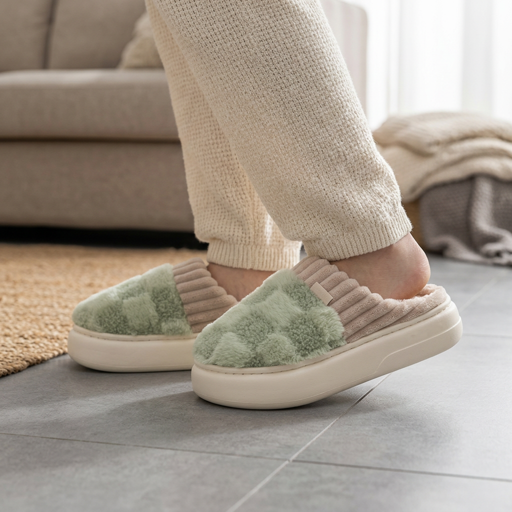 Plushetta™ Útulné sherpa domácí pantofle pro hřejivé zimní pohodlí