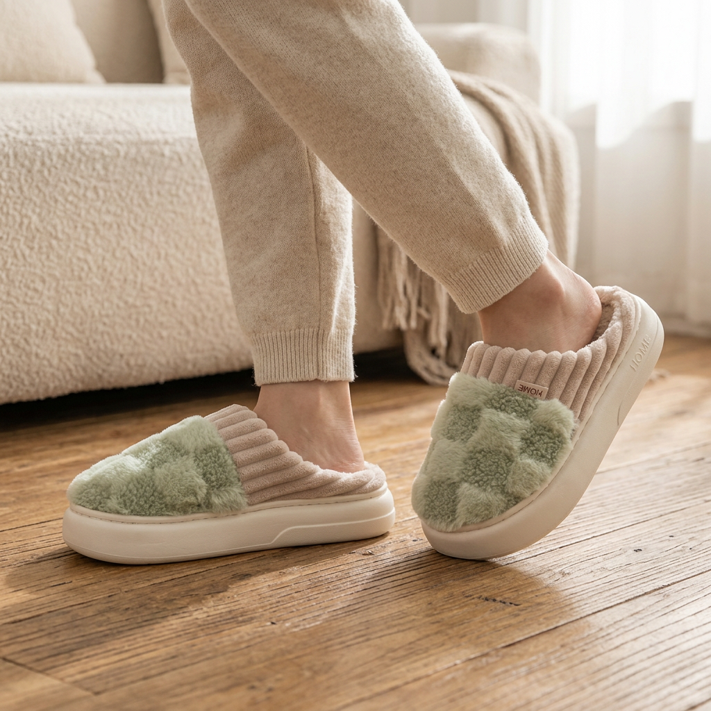 Plushetta™ Útulné sherpa domácí pantofle pro hřejivé zimní pohodlí