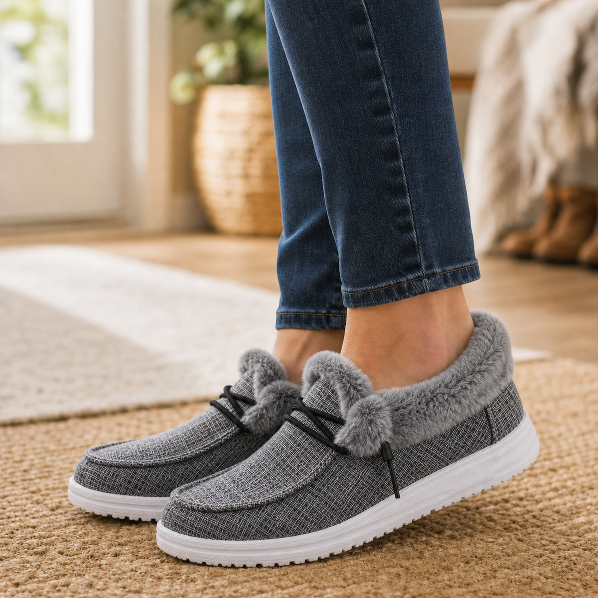 PlushStep™ Polstrované nazouvací boty pro celodenní pohodlí