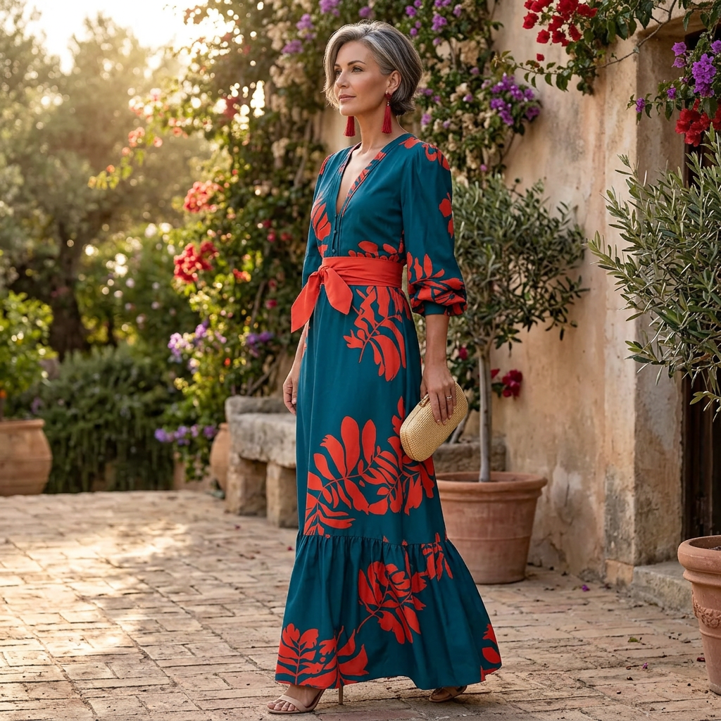 Raffaella Argento™ Vzdušné maxi šaty pro lehký letní styl