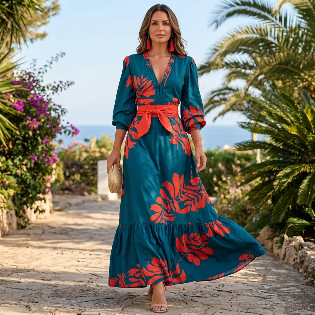 Raffaella Argento™ Vzdušné maxi šaty pro lehký letní styl