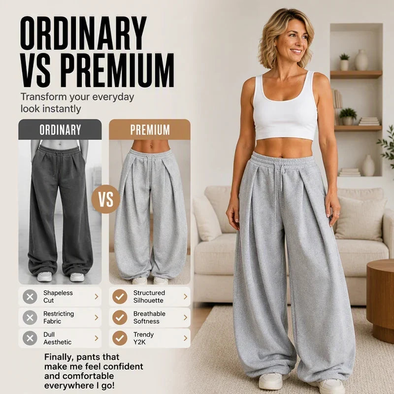 Raffaella Azzolini™ Casualové plisované kalhoty pro nenásilný styl
