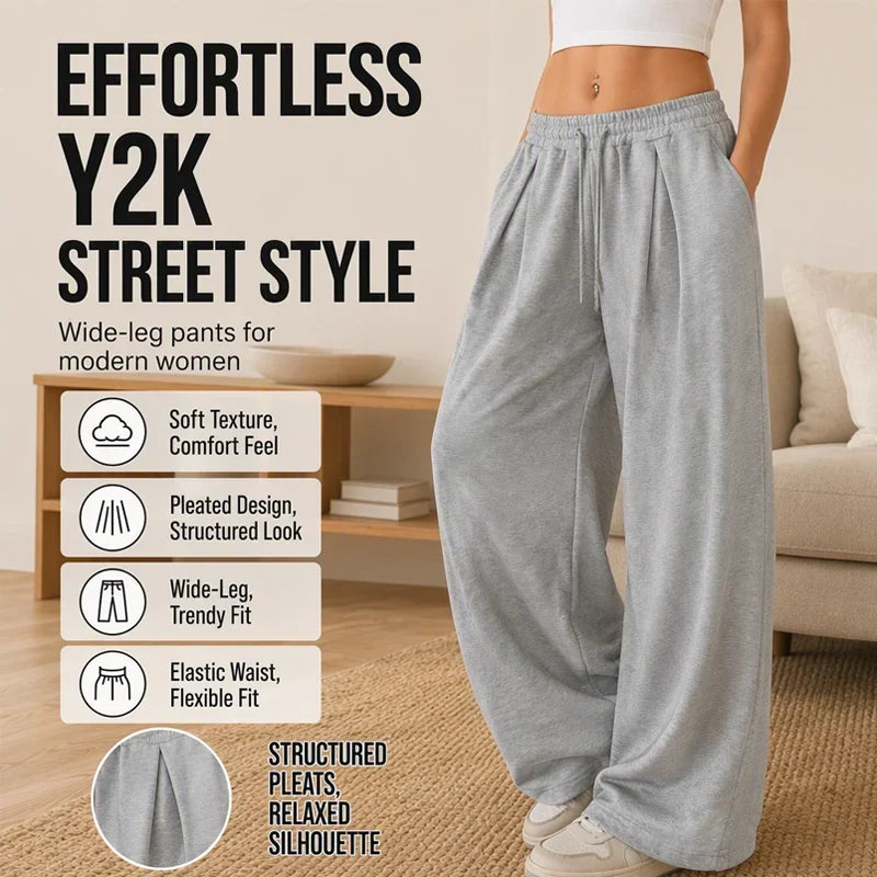 Raffaella Azzolini Casual Pleated Wide Pants - main front product view