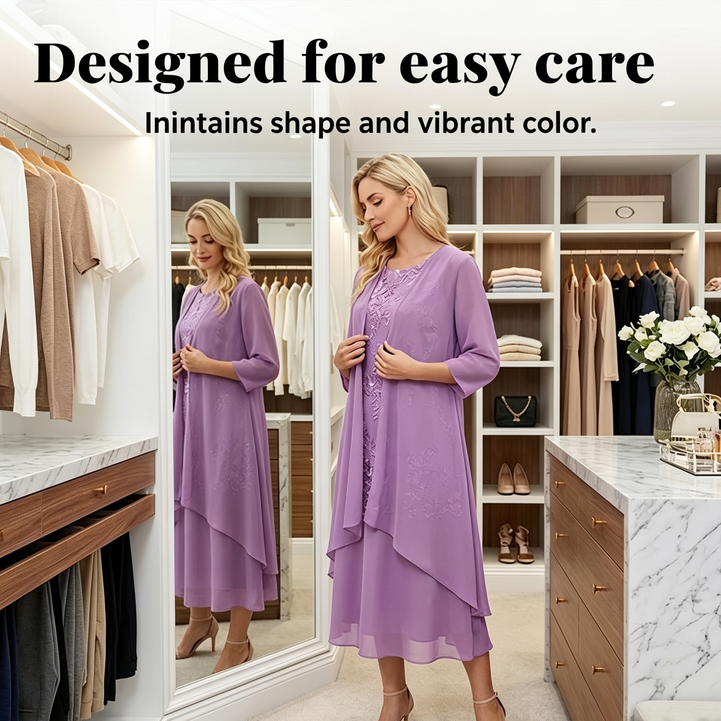 Rina Donadelli™ Koordinovaný sukňový set pro bezstarostnou eleganci